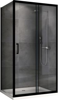 Душевой уголок ABBER Schwarzer Diamant AG30160B-S60B 160x60см чёрный