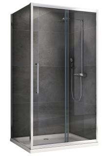 Душевой уголок ABBER Schwarzer Diamant AG30160H-S50 160x50см хром