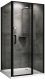 Душевой уголок ABBER Sonnenstrand 100x90см чёрный AG04100BS-S90B
