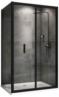 Душевой уголок ABBER Sonnenstrand AG07100B-S75B 100x75см чёрный