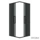 Душевой уголок Grossman Cosmo 300.K33.02.1010.21.10 100x100 см стекло тонированное профиль чёрный матовый