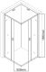 Душевой уголок Aquanet SE-900S 270063 90x90 см профиль хром стекло прозрачное