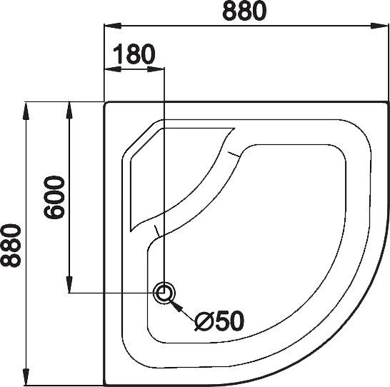 Поддон для душа Triton ПД24 Щ0000038722 90х90