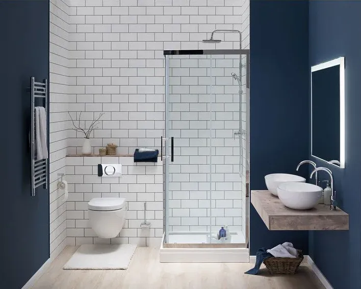 Душевой уголок Aquanet Delta Cube NPE1142 183843 100x100 см стекло прозрачное профиль хром