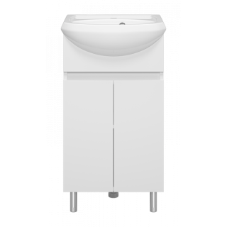 Напольная тумба под раковину Misty Амур Э-Аму01045-021Эл 43.6 см белый