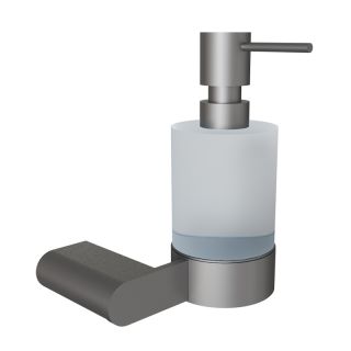 Дозатор жидкого мыла Knotlor LD102GM, оружейная сталь