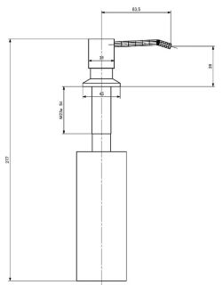 Дозатор для кухонной мойки Splenka S710.01 хром