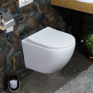 Подвесной унитаз Melana MLN-B2342 безободковый белый