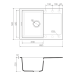 Мойка кухонная Omoikiri Sakaime 68-GR leningrad grey