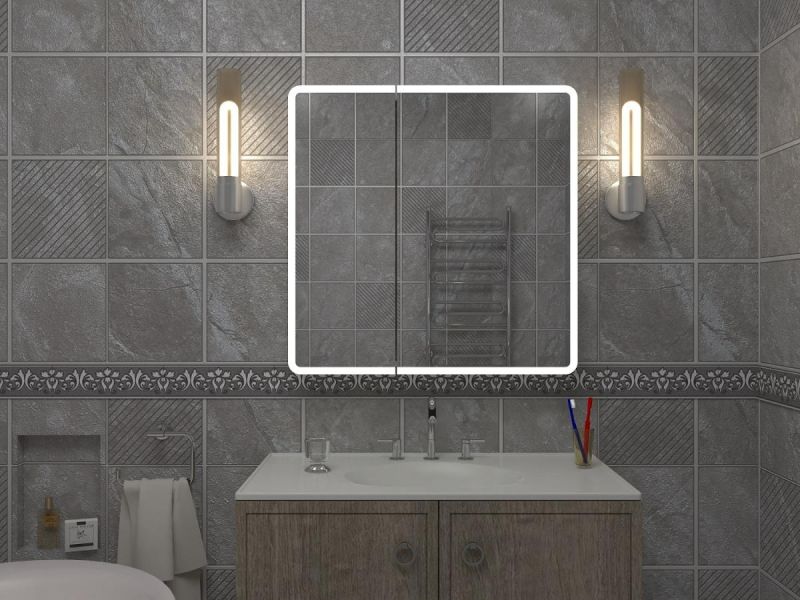 Зеркало-шкаф с подсветкой Continent Emotion МВК030 80см белый