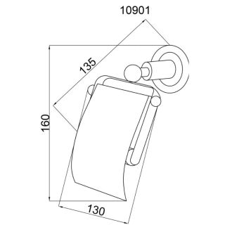 Держатель для туалетной бумаги Boheme Murano золото 10901-G