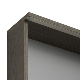 Зеркальный шкаф Акватон Стоун 80см грецкий орех 1A228302SXC80