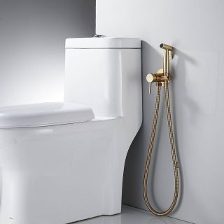 Гигиенический душ со смесителем Shevanik S147G золотой сатин