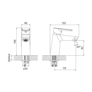 Смеситель для раковины IDDIS Cloud белый/хром CLOSB00i01