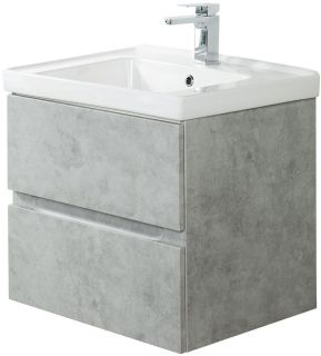 Подвесная тумба под раковину Art&Max Techno 60см бетон лофт натуральный AM-Techno-600-2C-SO-LS935