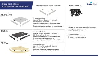 Экран для душевого поддона RGW N/ST-01 Be 50231588-03 80x80см бежевый