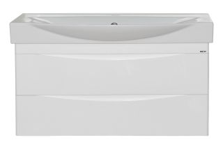 Подвесная тумба под раковину Misty Элвис 105см белый