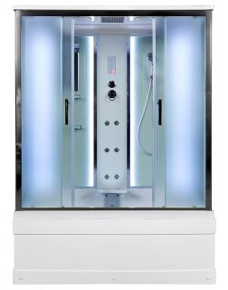 Душевая кабина AvaCan EM4517 с LED-подсветкой и гидромассажем 170x90 см