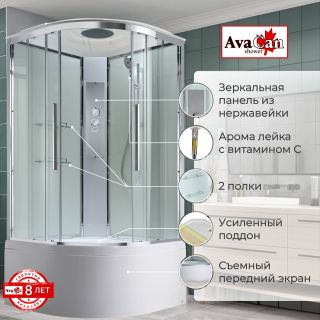 Душевая кабина EM5090T стандартная прозрачная