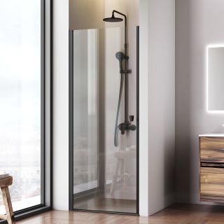 Душевая дверь AM.PM Sunny W87G-80-1P-BT прозрачное стекло профиль черный 80x190