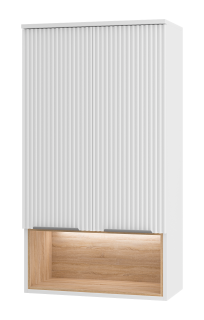 Подвесной шкаф над стиральной машиной Brevita Enfida ENF-08060-011 60см белый/дуб Сонома светлый