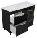 Напольная тумба под раковину Brevita Enfida ENF-07060-022Я под стиральную машину 60см чёрный