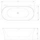Акриловая ванна Azario ENGELS ENG17075 пристенная 1700x750x580
