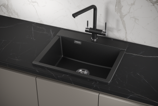 Мойка кухонная Granula 5804, ШВАРЦ