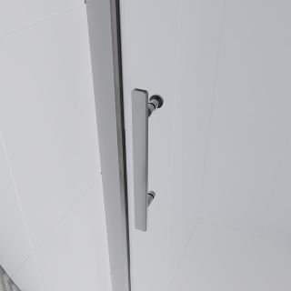 Душевая дверь Veconi Evo 100 CH, 1500x1950, хром, стекло прозрачное