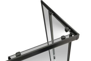 Душевой уголок Royal Bath HPD 90x80см чёрный RB8090HPD-T-BL