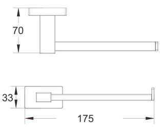Держатель для туалетной бумаги Shevanik SG5615H чёрный