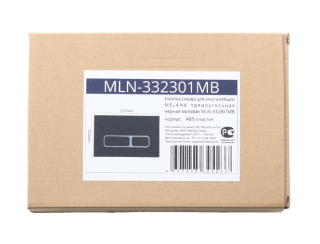 Кнопка смыва Melana MLN-332301MB чёрный матовый