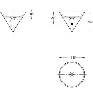 Kerama Marazzi Раковина CONO CO.wbi.44 44 см