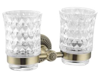 Стакан двойной для ванной комнаты Rose RG1422Q бронза