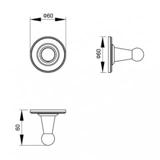 Крючок Timo Nelson хром 150011/00