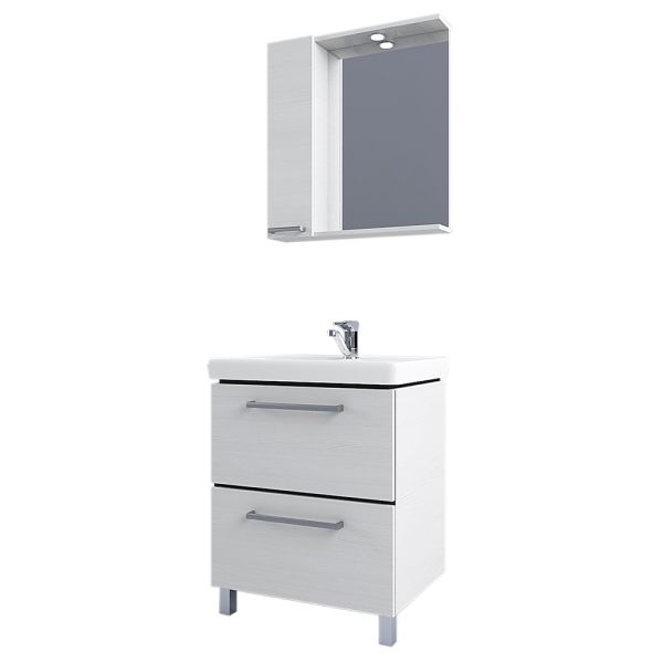 Тумба под раковину Акватон Ронда 60см дуб сомерсет/венге 1A205001RSC20