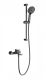 Смеситель для ванны с душевым гарнитуром Wonzon & Woghand WW-C2036-BGG тёмный графит