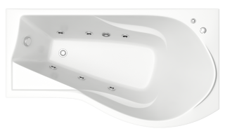 Акриловая ванна Bas Капри 170x80 см правая без гидромассажа