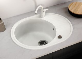 Мойка кухонная Tolero Classic R-122 белый 765933