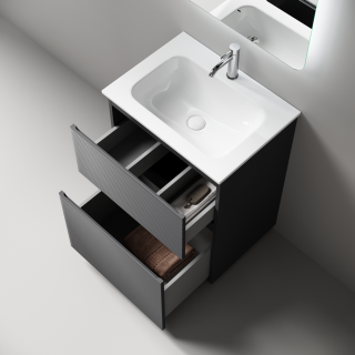 Тумба напольная под раковину Sancos Folk Floor FL60FGS 60 см Grey soft