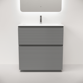 Тумба напольная под раковину Sancos Folk Floor FL80FES 80 см Ergraut soft