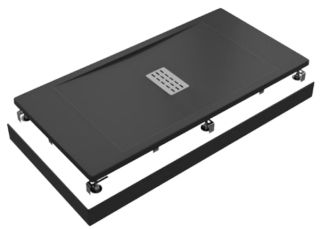 Поддон литьевой Good Door Flow ЧЕРНЫЙ 1200x700