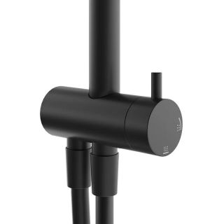 Душевая стойка Kerama Marazzi Fonte FO.101.KM.BLK.M на два потока чёрный матовый