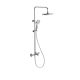 Душевая стойка Kerama Marazzi Fonte FO.301.KM.CR с термостатом на три потока с фиксированным изливом и механическим смесителем хром