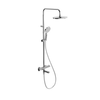 Душевая стойка Kerama Marazzi Fonte FO.302.KM.CR на три потока с термостатом хром