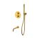 Термостатический смеситель для ванны и душа WHITECROSS Y YSET10GLB брашированное золото