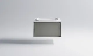 Тумба с раковиной Astra-Form Фрейм 4631177713828 80 см серый матовый