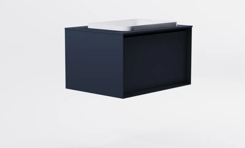 Тумба с раковиной Astra-Form Фрейм 4631177715280 80 см серый матовый