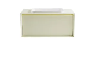 Тумба с раковиной Astra-Form Фрейм 4631177715334 90 см бежевый матовый