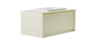 Тумба с раковиной Astra-Form Фрейм 4631177715396 100 см бежевый матовый